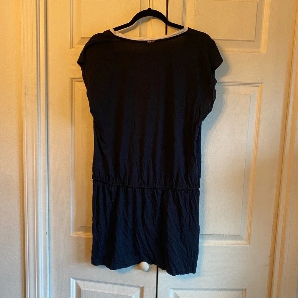 Tommy Hilfiger Drawsteing Coverup Dress Sky Captain‎ Blue Small/Medium